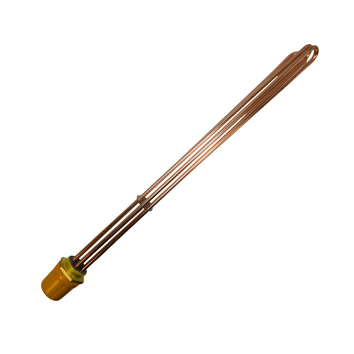 Блок ТЭН 4,5 кВт для воды 310 мм фланец G1 1/2" 220 В (трубка + колпак) HTH