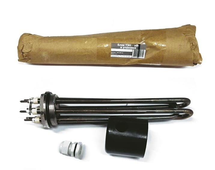 ТЭН в упаковке из промасленной бумаги