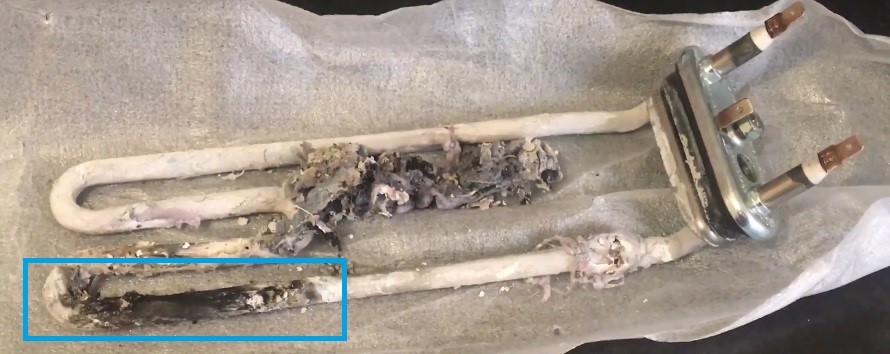 Сгоревший ТЭН Сгоревший ТЭН